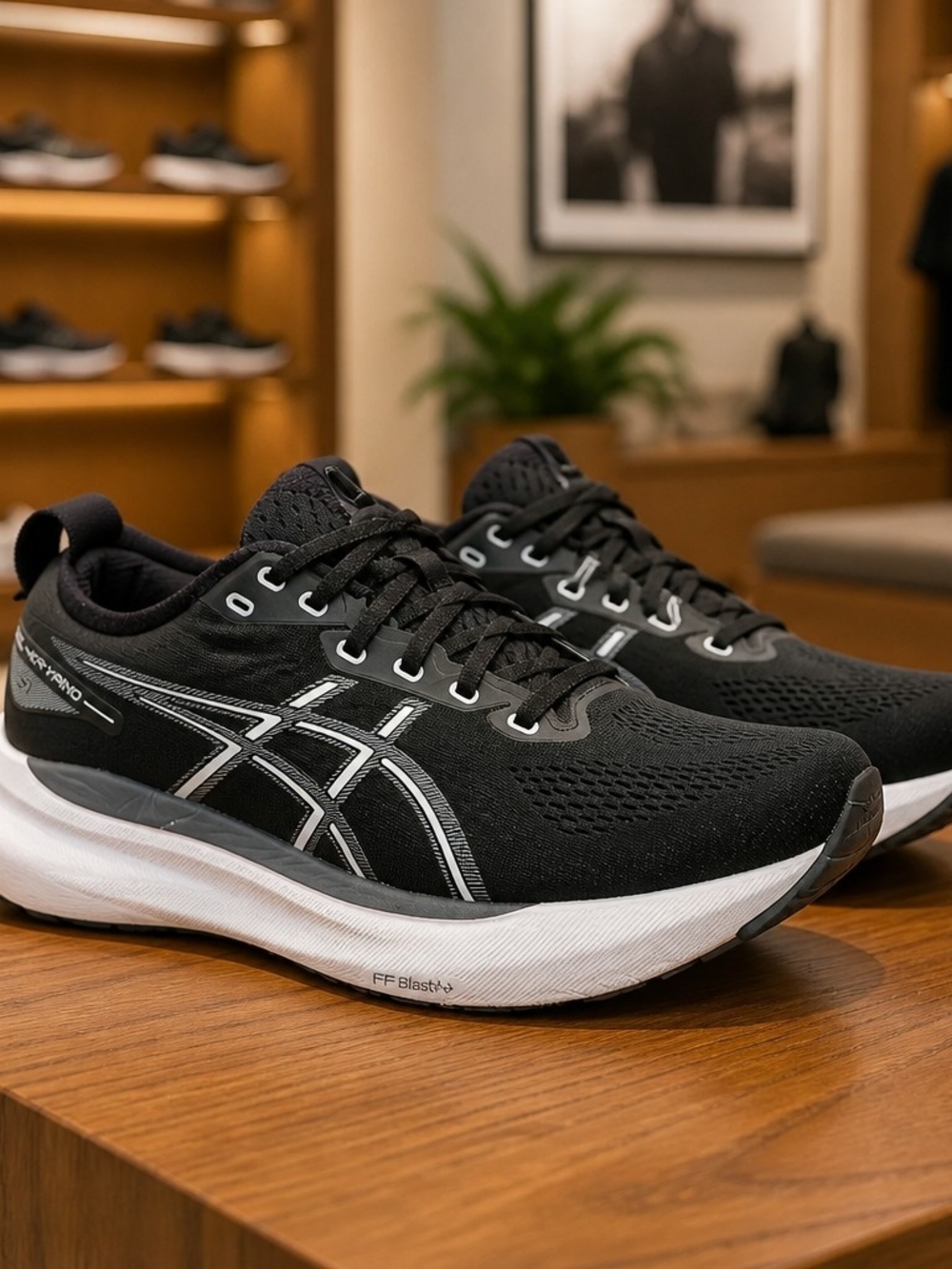 Asics Gel-Kayano 31, Black/White Size 8.5